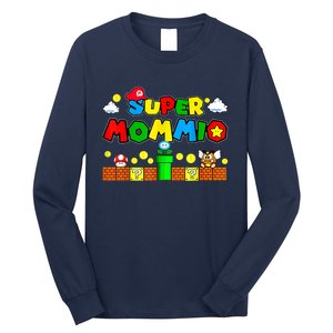 Funny Super Mommio Mothers Video Game Lovers Long Sleeve Shirt