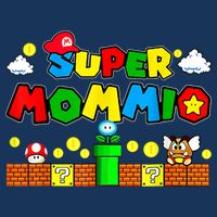 Funny Super Mommio Mothers Video Game Lovers 7-Panel Snapback Hat