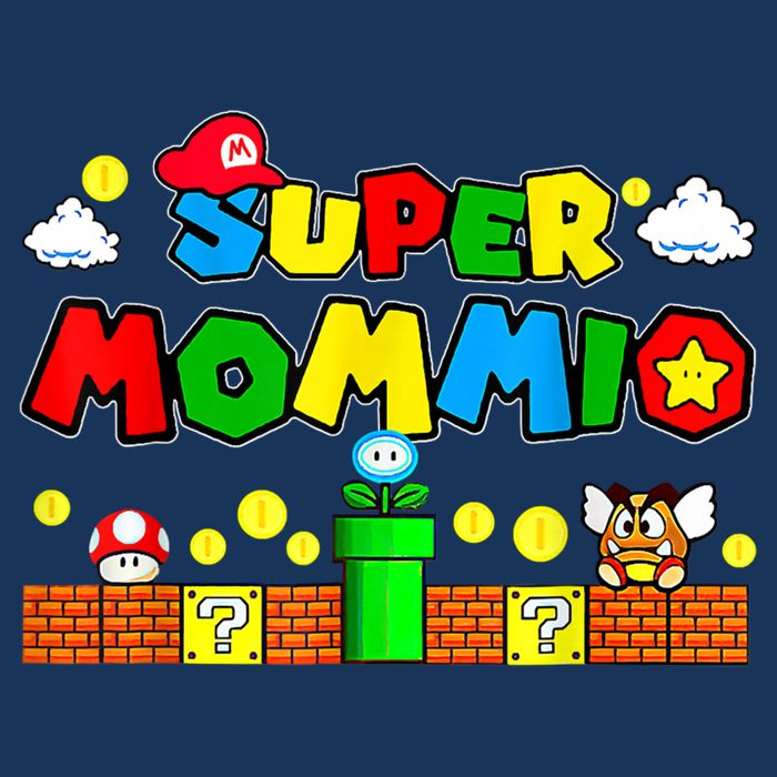 Funny Super Mommio Mothers Video Game Lovers 7-Panel Snapback Hat