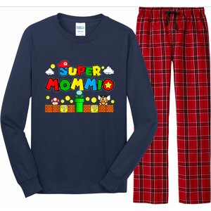 Funny Super Mommio Mothers Video Game Lovers Long Sleeve Pajama Set