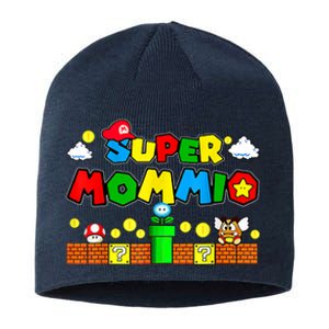 Funny Super Mommio Mothers Video Game Lovers Sustainable Beanie