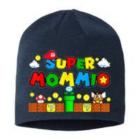 Funny Super Mommio Mothers Video Game Lovers Sustainable Beanie