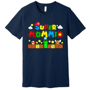 Funny Super Mommio Mothers Video Game Lovers Premium T-Shirt