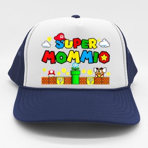 Funny Super Mommio Mothers Video Game Lovers Trucker Hat