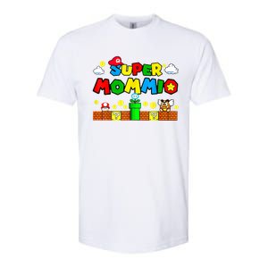 Funny Super Mommio Mothers Video Game Lovers Softstyle CVC T-Shirt