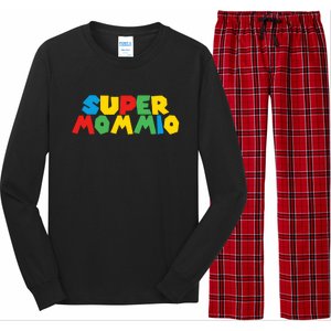 Funny Super Mommio Video Game Lover Mothers Day Long Sleeve Pajama Set