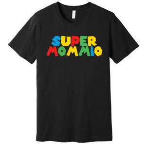 Funny Super Mommio Video Game Lover Mothers Day Premium T-Shirt