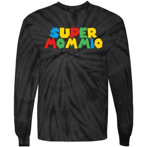 Funny Super Mommio Video Game Lover Mothers Day Tie-Dye Long Sleeve Shirt