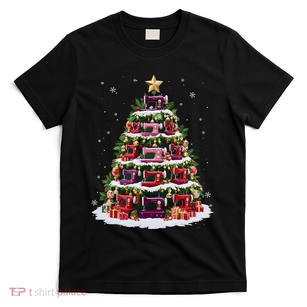 Funny Sewing Machine Christmas Tree Christmas Ornament T-Shirt