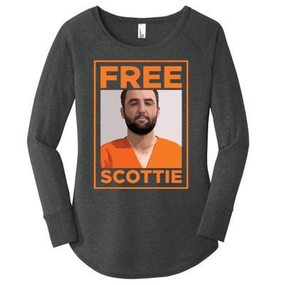 Free Scottie Mugshot Women's Perfect Tri Tunic Long Sleeve Shirt