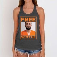 Free Scottie Mugshot Women's Knotted Racerback Tank