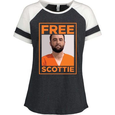 Free Scottie Mugshot Enza Ladies Jersey Colorblock Tee