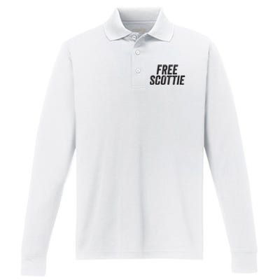 Free Scottie Mugshot Performance Long Sleeve Polo