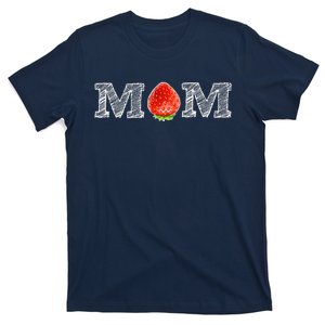 Funny Strawberry Mom Fruit Gift Berry Mothers Day Gift T-Shirt