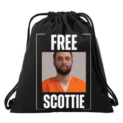 Free Scottie Mugshot Drawstring Bag