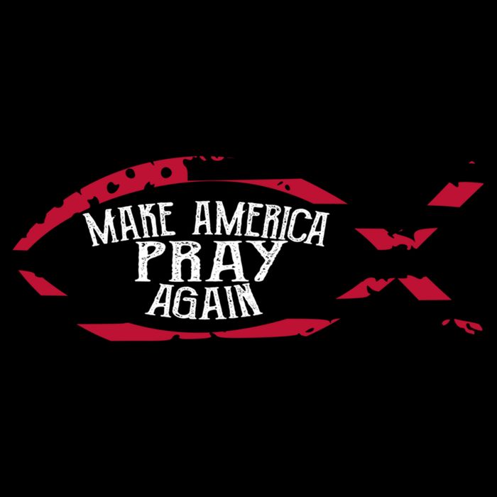 Fish Symbol Meaningful Gift Christian Gift Make America Pray Again Gift Cooling Performance Crew T-Shirt