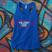 Fish Symbol Meaningful Gift Christian Gift Make America Pray Again Gift Womens Tank Top