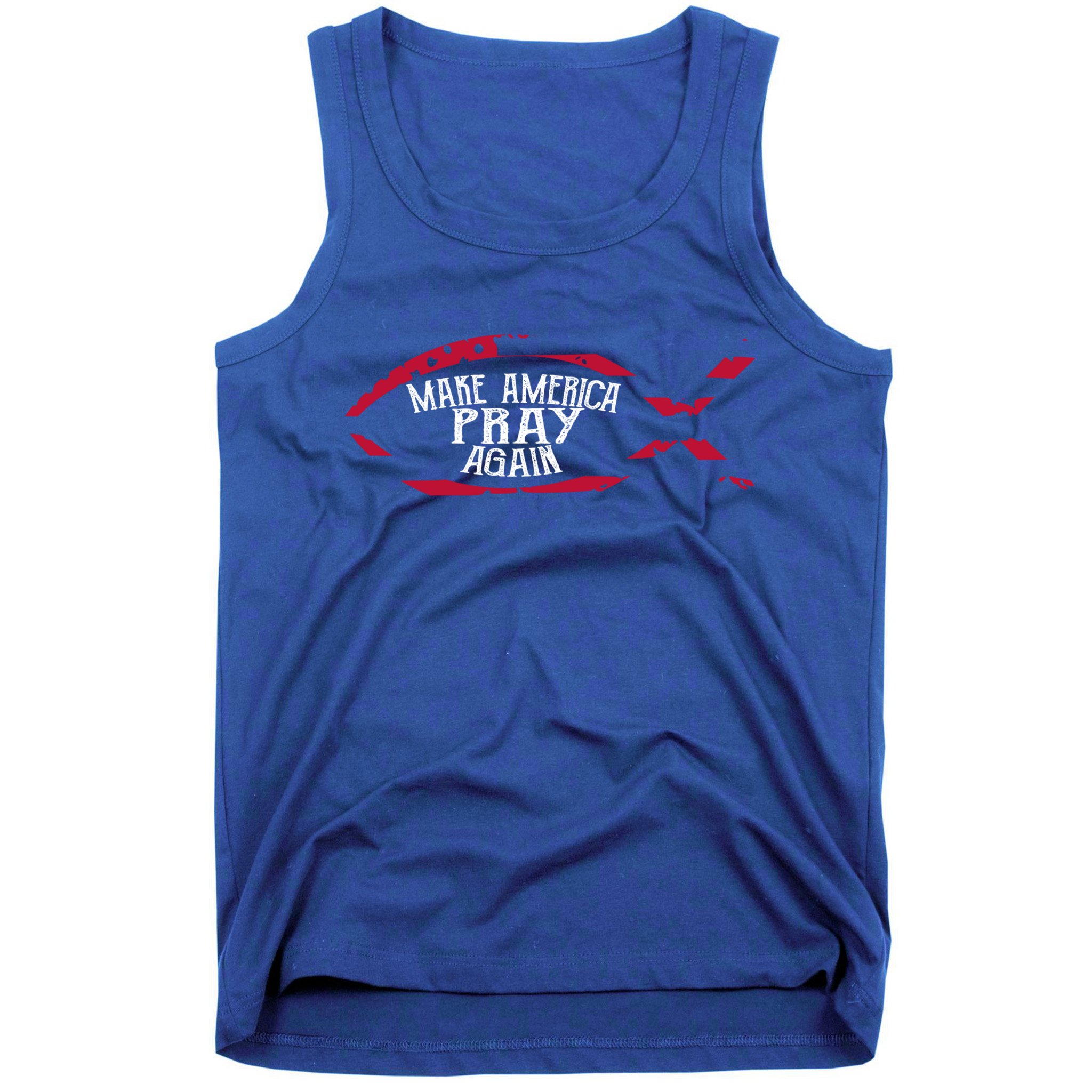 Fish Symbol Meaningful Gift Christian Gift Make America Pray Again Gift Tank Top