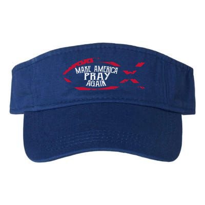 Fish Symbol Meaningful Gift Christian Gift Make America Pray Again Gift Visor