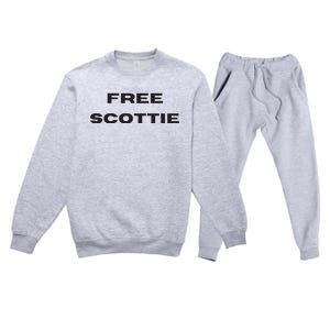 Free Scottie Mugshot Premium Crewneck Sweatsuit Set