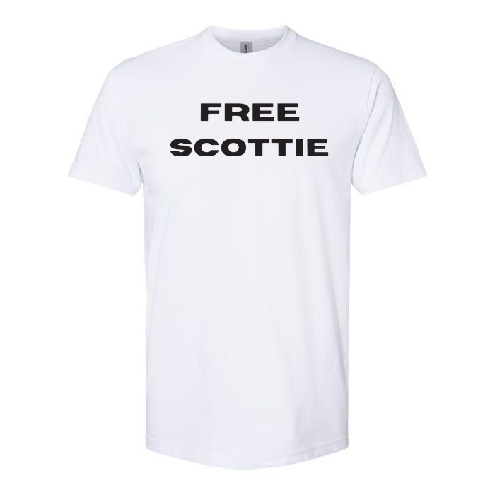 Free Scottie Mugshot Softstyle CVC T-Shirt