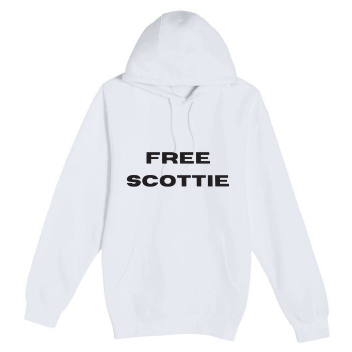 Free Scottie Mugshot Premium Pullover Hoodie