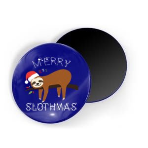 Funny Sloth Merry Christmas Merry Slothmas Holiday Funny Gift Cool Gift Magnet