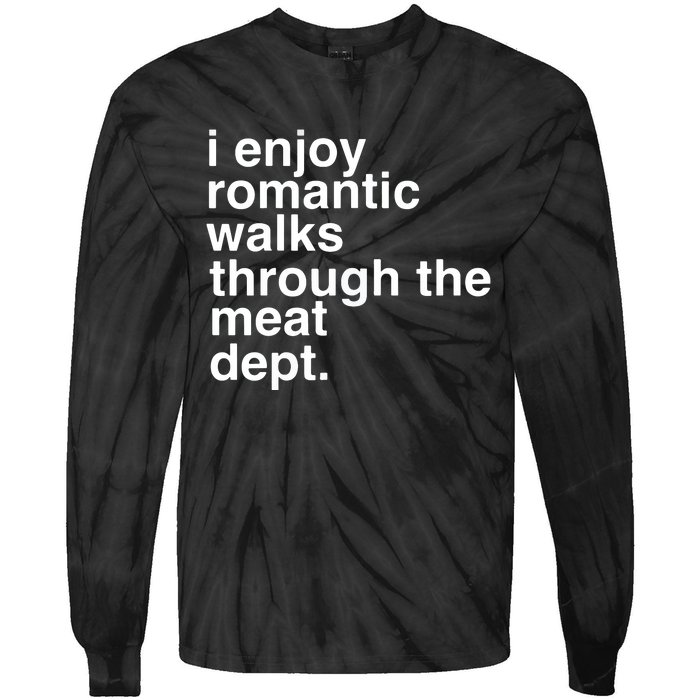 Funny Saying Meat Bacon Beef Grilling BBQ Tie-Dye Long Sleeve Shirt