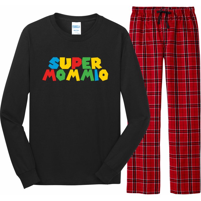 Funny Super Mommio Mother's Day Gamer Long Sleeve Pajama Set