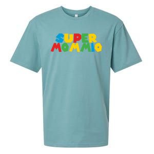 Funny Super Mommio Mother's Day Gamer Sueded Cloud Jersey T-Shirt