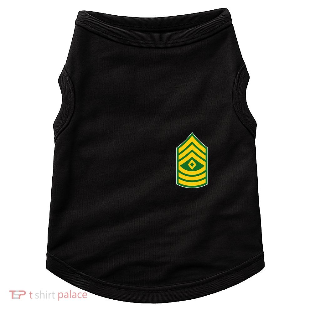 First Sergeant Military Badge Doggie Tank