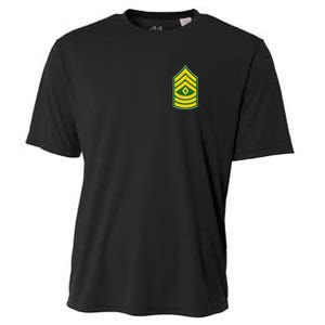 First Sergeant Military Badge Cooling Performance Crew T-Shirt