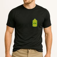 First Sergeant Military Badge Cooling Performance Crew T-Shirt