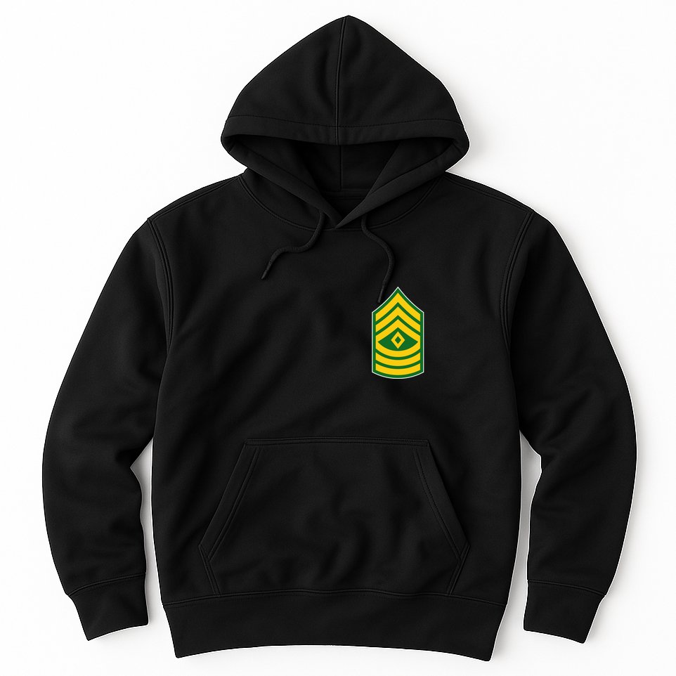 First Sergeant Military Badge Hoodie