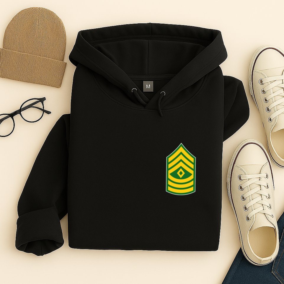 First Sergeant Military Badge Hoodie