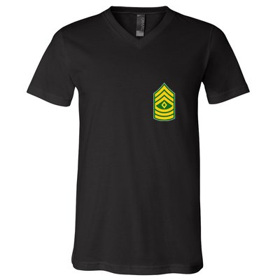 First Sergeant Military Badge V-Neck T-Shirt