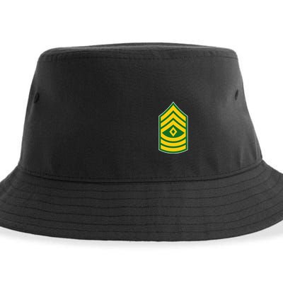 First Sergeant Military Badge Sustainable Bucket Hat