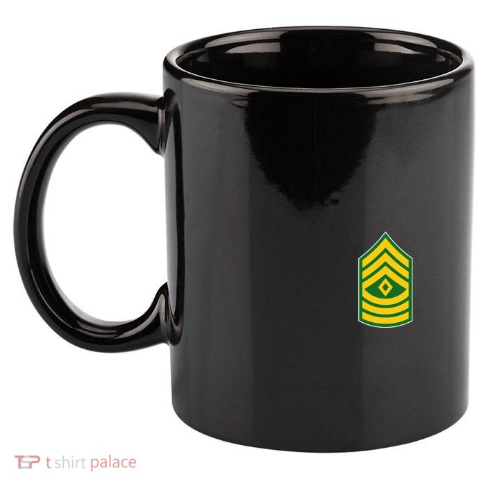 First Sergeant Military Badge 11oz C Handle Ceramic Mug