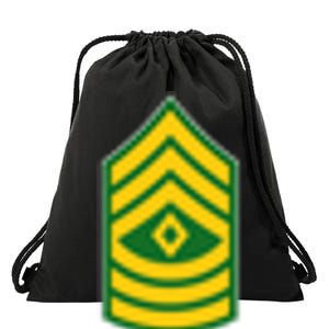 First Sergeant Military Badge Drawstring Bag