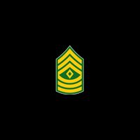 First Sergeant Military Badge 16 in Basic Backpack