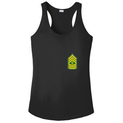First Sergeant Military Badge Ladies PosiCharge Competitor Racerback Tank