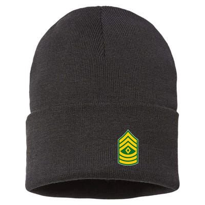 First Sergeant Military Badge Sustainable Knit Beanie