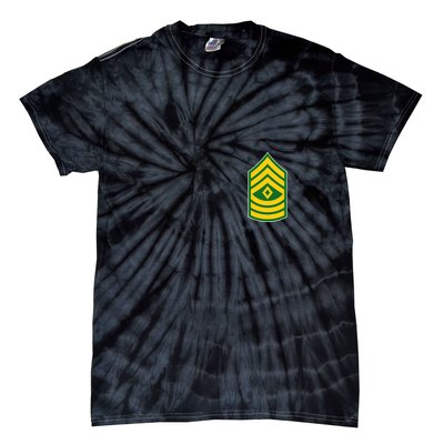 First Sergeant Military Badge Tie-Dye T-Shirt