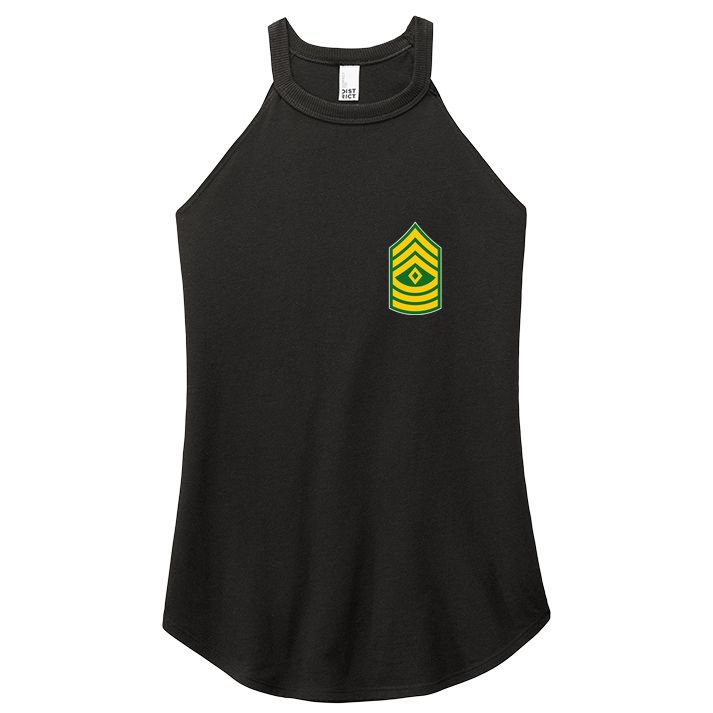First Sergeant Military Badge Women's Perfect Tri Rocker Tank