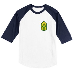 First Sergeant Military Badge Baseball Sleeve Shirt