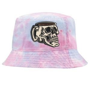 Funny Skull Mug Cup Coffee Skeleton Lover Gift Tie-Dyed Bucket Hat