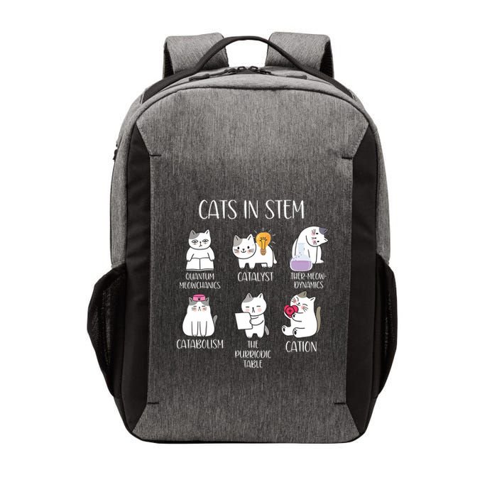 Funny Science Meme Cats In Stem Scientist Nerd Cat Lover Vector Backpack