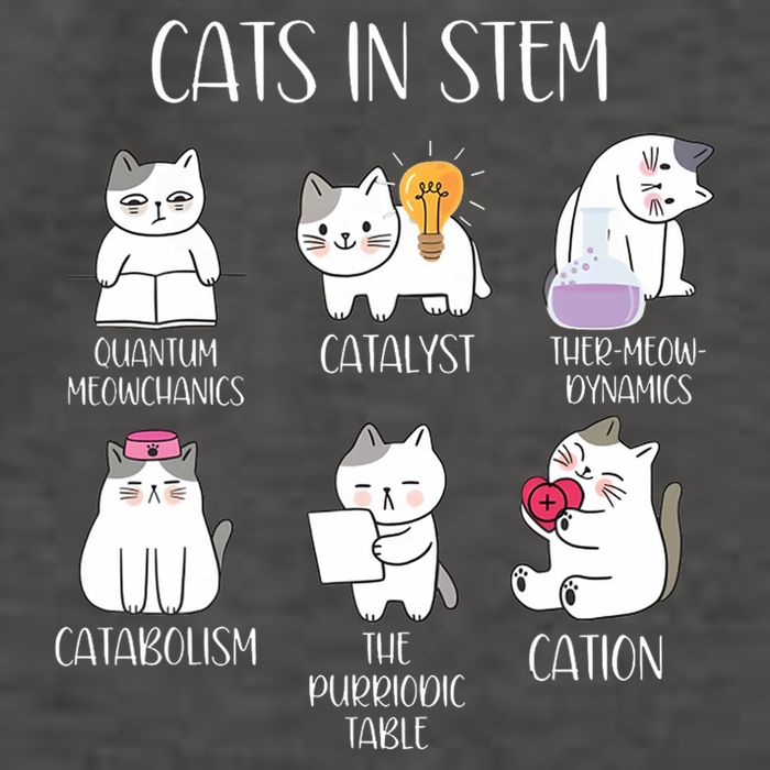 Funny Science Meme Cats In Stem Scientist Nerd Cat Lover Vector Backpack