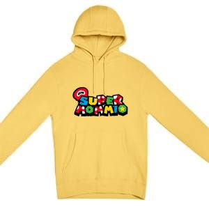 Funny Super Mommio Mother's Day Gamer Premium Pullover Hoodie