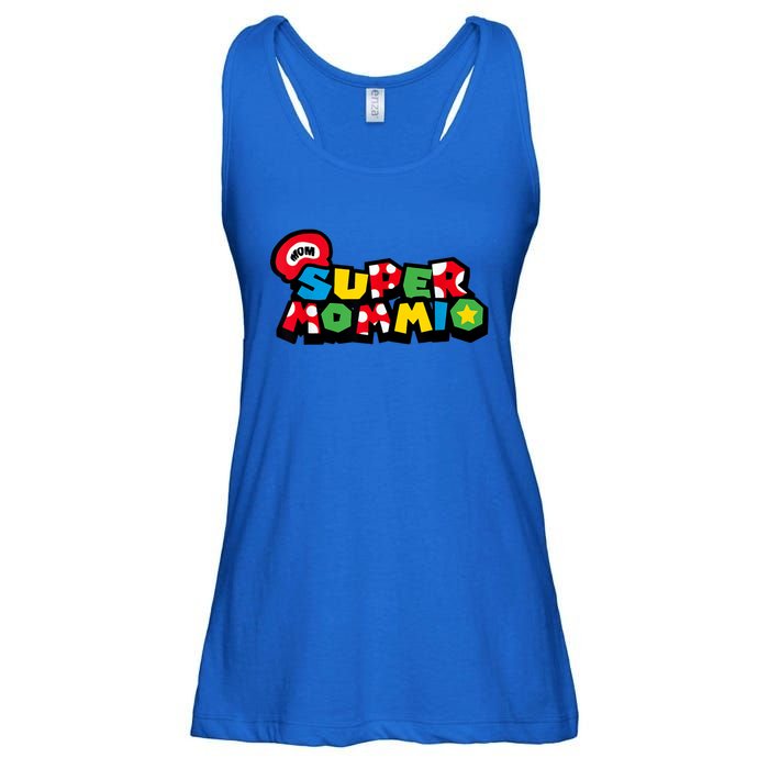 Funny Super Mommio Mother's Day Gamer Ladies Essential Flowy Tank